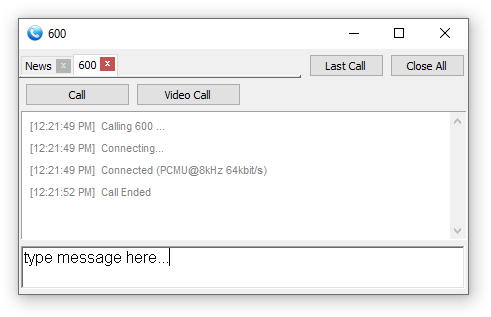screenshot Call Manager